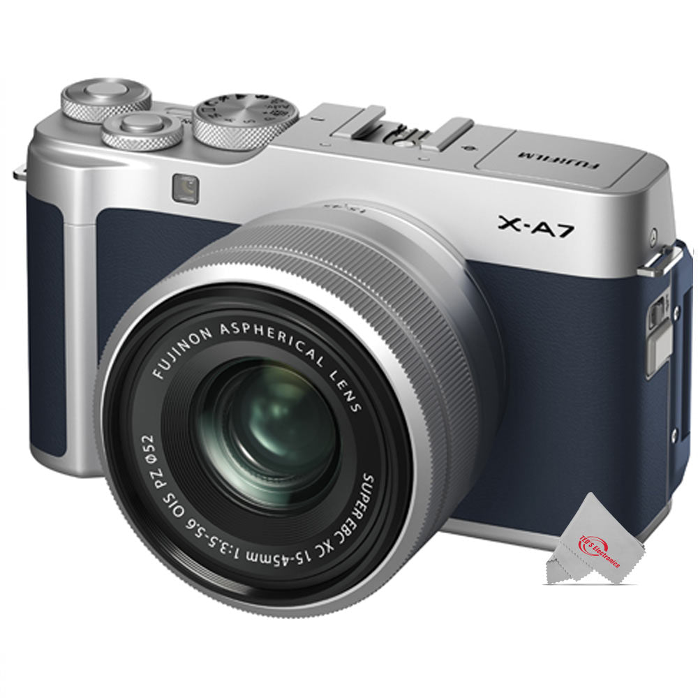 FUJIFILM X-A7 Mirrorless Digital Camera With 15-45mm lens Navy