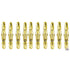 Pack of 5 BabylissPro Barberology 2 PC Sectioning Clips -Gold