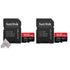 SanDisk Extreme Pro Memory Card 256GB Micro SDXC UHS-I U3 A2 V30 Micro SD Card with Adapter - 2 Pack