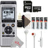Olympus WS-852 V415121SU000 Digital Voice Recorder (Silver) + Headphone Accessory Kit