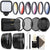 Compact LED Light with Accessory Bundle for Canon EOS Rebel T6i , T6 , T6s , T5i and T5