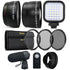 58mm Fisheye Wide Angle Lens, Telephoto Lens and Accessory Kit for Canon 750D and 760D