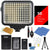 Vivitar LED Light with Accessory Bundle for Cameras and Camcorders