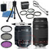 Canon EF-S 18-55mm f/3.5-5.6 STM Lens w/ Canon 75-300mm Lens III +58mm Filters a