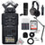 Zoom H6 All Black Handy Recorder + Boya BY-BA20 Aluminum Alloy Desk Holder Microphone Stand Bracket + Zoom ZDM-1 Podcast Mic Pack Accessory Bundle + 32GB Memory Card + Rechargeable Battery & Charger