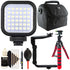 Digital Compact LED Video Light with Accessory Bundle