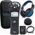 Zoom H1n 2-Input / 2-Track Portable Digital Handy Recorder with Samson SR350 Headphones Accessory Package
