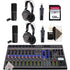 Zoom LiveTrak L-12 - 12-Channel Digital Mixer & Multitrack Recorder + Two Zoom ZDM-1 Podcast Mic Pack Accessory Bundle + 128GB Memory Card + 3pc Cleaning Kit