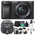 Sony Alpha a6300 Mirrorless Digital Camera with 16-50mm Lens Package