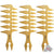 Pack of 3 BaBylissPRO Barberology Wide Tooth Styling Comb -Gold