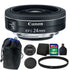 Canon EF-S 24mm f/2.8 STM Lens 8GB Accessory Kit for Canon Digital SLR Camera