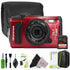 OM SYSTEM Tough TG-7 Digital Camera (Red) Top Accessory Bundle