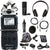 Zoom H5 4-Input / 4-Track Portable Handy Digital Recorder + ZOOM H5 Accessory Pack Microphone Windscreen Remote Control + Zoom ZUM-2 USB Podcast Mic Pack