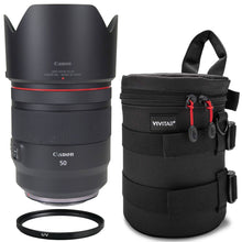 Canon RF 50mm f/1.2 L USM Lens with UV Filter and 8" Padded Lens Case