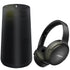 Bose SoundLink Revolve Bluetooth Speaker Triple Black with Bose QuietComfort 45 Noise-Canceling Wireless Over-Ear Headphones (Triple Black)