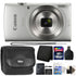 Canon Ixus 185 / Elph 180 20MP Digital Camera Silver with 16GB Complete Accessory Kit