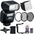 Nikon SB-500 AF Speedlight Flash with 55mm Accessory Kit for Nikon D5200, D5300, D5500 and D5600