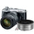 Canon EOS M6 Mirrorless Digital Camera Silver with 18-150mm Lens + Canon EF-M 22mm f2 STM Lens Silver