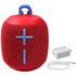 Logitech Ultimate Ears WONDERBOOM 2 Bluetooth Waterproof Radical Red Speaker with USB Plug