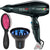 Babyliss Pro Nano Titanium Portofino 6600 Hair Dryer Black with Finger Diffuser and Detangling Brush