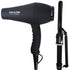 BaBylissPRO Carrera2 Professional Porcelain Ceramic Ionic 1900 Watts Hair Dryer with BaByliss Pro Porcelain Ceramic Marcel Curling Iron - 3/4" BP75MUC