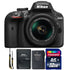 Nikon D3400 24MP Digital SLR Camera with 18-55mm Lens and 32GB Memory Card