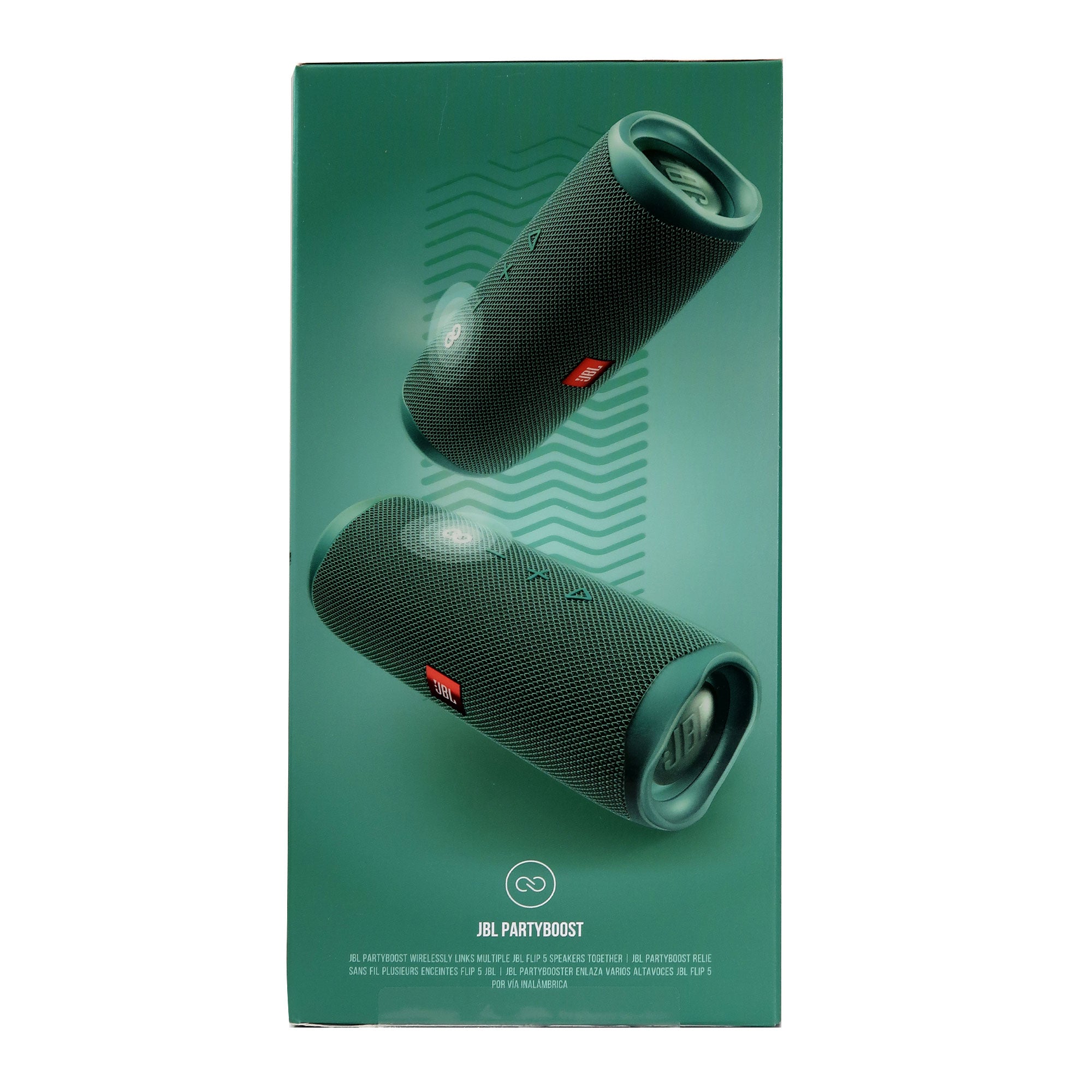 JBL Flip 5 Waterproof Bluetooth Speaker (Green, Eco Edition