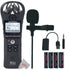 Zoom H1n 2-Input / 2-Track Portable Handy Recorder with Onboard X/Y Microphone and Lavalier Mic and Batteries