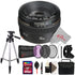 Canon EF 50mm f/1.4 to f/22 USM EF-Mount Lens/Full-Frame Format Lens with Filter Kit + Accessory Bundle