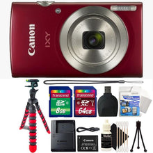 Canon PowerShot IXY 200 / Elph 180 Slim and Simple Point and Shoot Camera Red Bundle