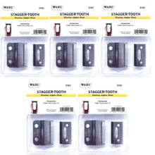 5x Wahl 2-Hole Replacement Blade Stagger-Tooth #2161 for Cordless Magic Clip