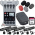 Zoom PodTrak P4 Portable Multitrack Podcast Recorder + Four  Boya BY-M4C Cardioid Lavalier Microphone +  Zoom SCU-20 Universal Soft Shell Case +  Zoom WSL-1 Windscreen for LMF-1 / LMF-2 Lavalier Microphone + 128GB Memory Card
