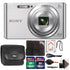 Sony DSC-W830 20.1MP Digital Camera (Silver) with Top Accessory Kit
