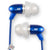 JLAB Jbuds Sleek 6mm Metal Earbuds Blue + 92783 Fitness and Wellness Plus Software Suite