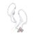 Two Sony MDR-AS210AP Sports In-Ear MDRAS210AP Headphones White + Fitness and Wellness Pro Software Suite
