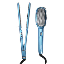 Babyliss Pro Nano Titanium 1.5" Ultra-Thin Flat Iron & Thermal Paddle Brush BNTPP52UC with Digital Flat Iron 1" BNT4095TUC