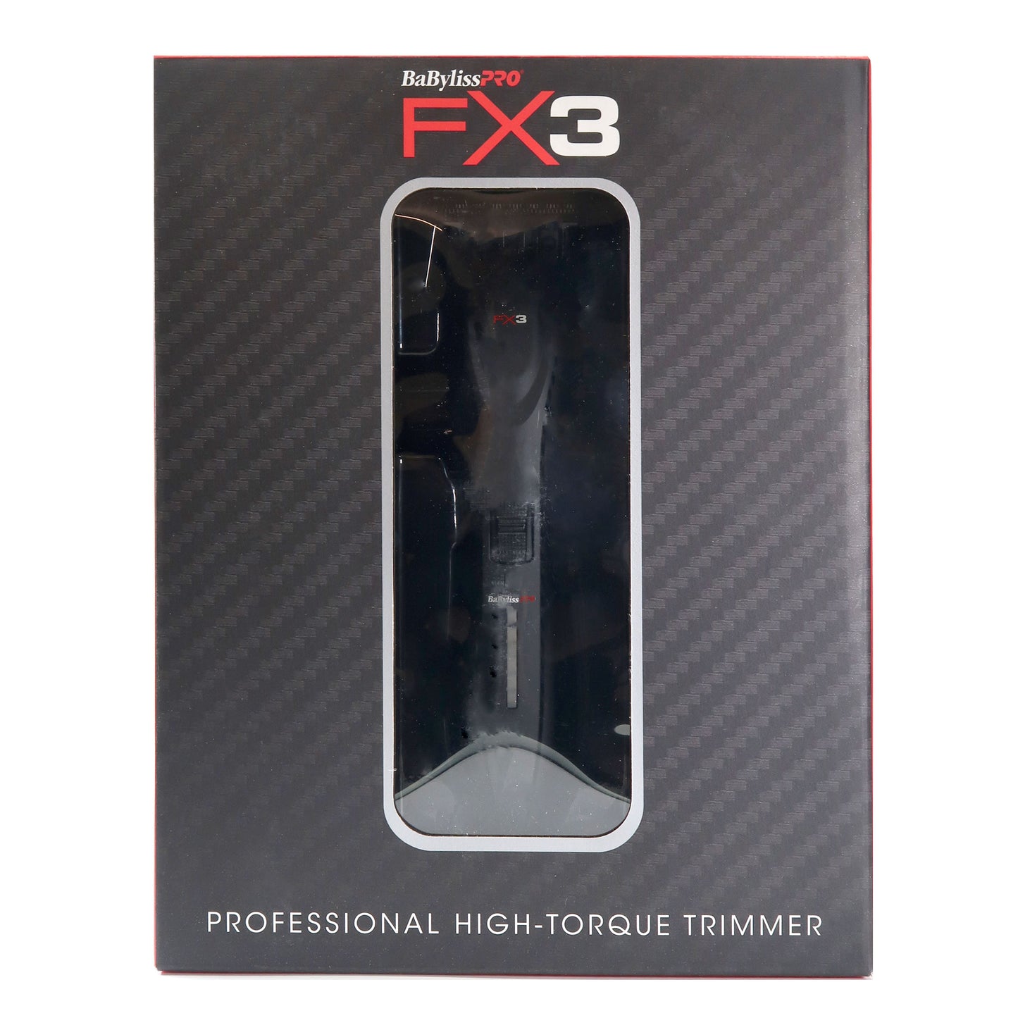 BaByliss Pro FX3  High Torque Trimmer #FXX3TB with Wahl Flat Top Comb Black #3329