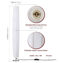 Albrillo LL-LD1 Round Fabric Floor Lamp Base Weighted Section