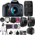 Canon EOS Rebel T7 DSLR Camera + 18-55mm Lens + 75-300mm + 58mm Filter Kit + Telephoto + Wide Angle Lens + 64GB Memory Card + Wallet + Reader + Compact Light + Case + Tall Tripod + CleaningKit + Mini Tripod