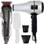 Wahl Professional 5-Star Hero Corded T-Blade Trimmer #8991 with Ionic Retro-Chrome Design Barber Hair Dryer #05054 and Comb