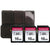 3x Transcend TS16GSDC300S 16GB UHS-I U1 Memory Card with Memory Card Holder
