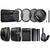EN-EL15 Replacement Battery + Charger + 52mm Wide Angle Lens + Telephoto + UV CPL ND Lens + DSLR Grip Strap + Lens Cap + Cap Holder