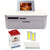 Canon Selphy CP1000 Compact Photo Printer White with KP-108IN 4x6 Paper Set 3115B001