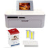 Canon Selphy CP1000 Compact Photo Printer White with KP-108IN 4x6 Paper Set 3115B001