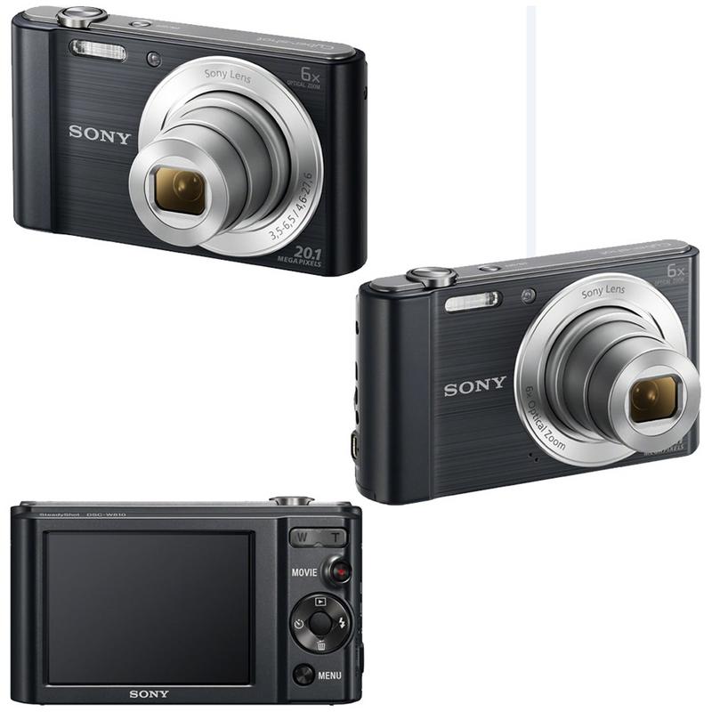 Sony CyberShot DSC-W810 20.1MP Digital Camera Black with 6X