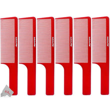 Six Pieces BaBylissPRO Barberology 9 Inch Clipper Comb Red