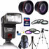Bower SFD728C TTL Autofocus Camera Flash Accessory Bundle for Canon DSLR's