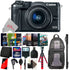 Canon EOS M6 24.2MP Mirrorless Digital Camera Black with 15-45mm Lens + Essential Kit