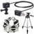 Zoom ECM-3 9.8' Extension Cable for Mic Capsule with Action Camera Mount + Zoom XYH-5 - X/Y Microphone Capsule + Tall Tripod