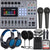 Zoom PodTrak P8 Podcast Recorder with 2x Behringer XM8500 Microphone Accessory Kit